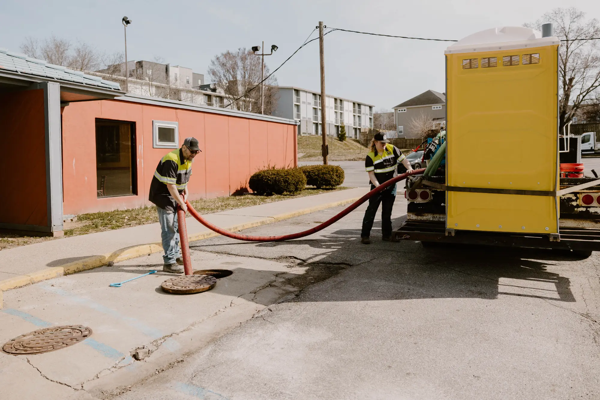 A&A Quick Pump Cleaning out a grease trap